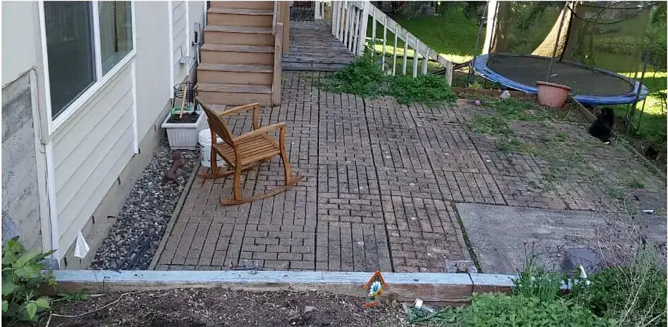 Before: Uneven stone steps in Boulder